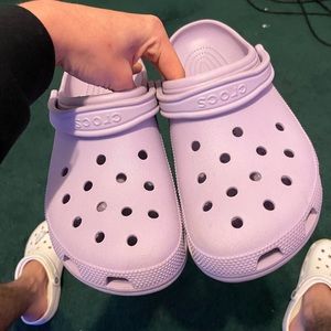 Purple crocs